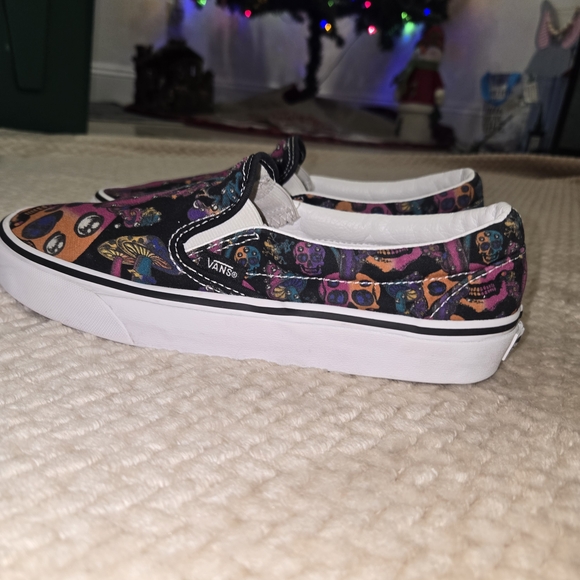 VANS Classic Slip-on Trippy Drip Black Multi Shoes Unisex M 7.5 W 9 - Picture 6 of 14
